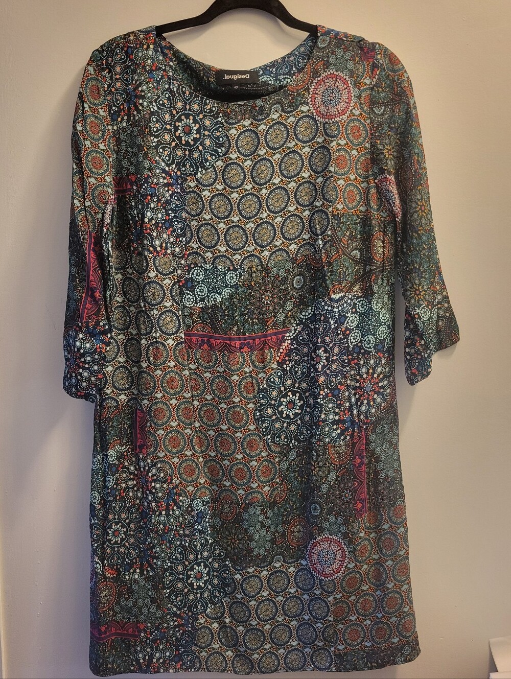 Desigual "Maritsa" Patchwork Mandala Boho Dress – Size Medium – NWOT